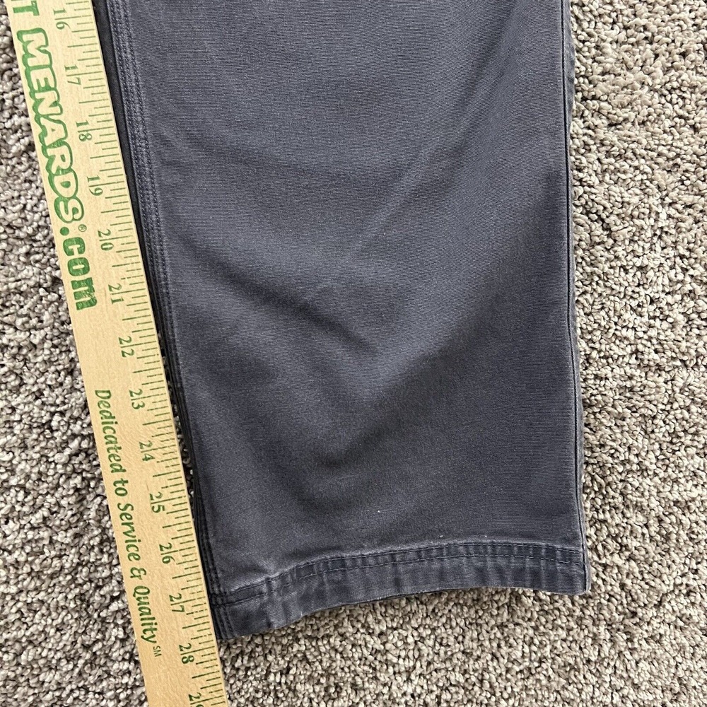 Duluth Trading Pant Men 40x30 Blue Gray Flex Fire Hose Workwear Heavy Duty 36x28 - Picture 8 of 16